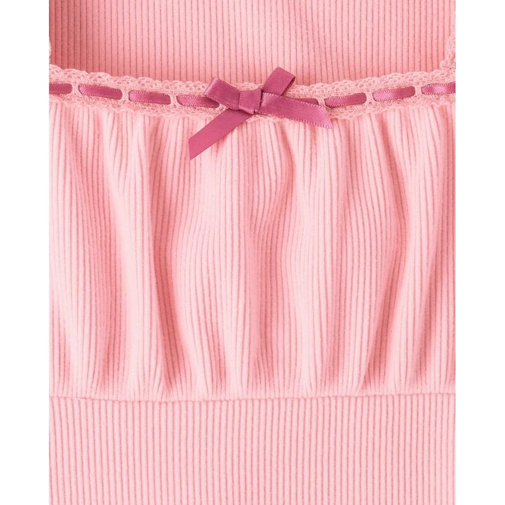 The Children's Place Girls Pink Rib Shift Dress Size M 7/8